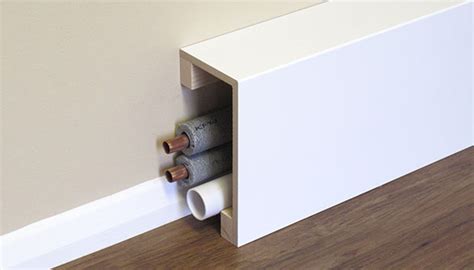 metal pipe cover box|boxing in exposed pipes.